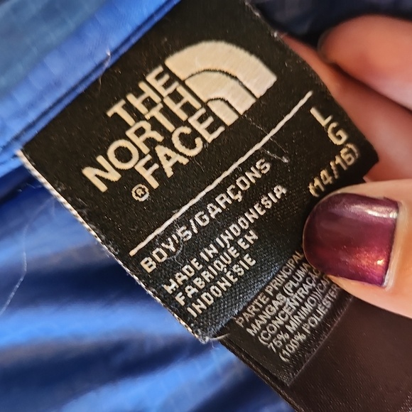 North face hooded winter coat -L 14/16 - Picture 2 of 12